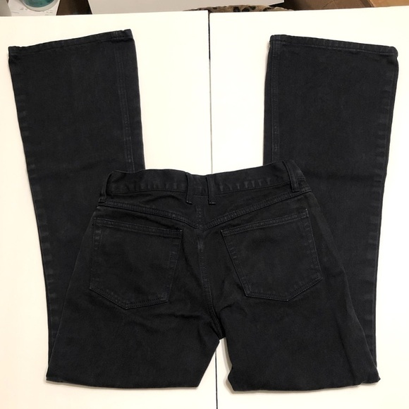 𝅺j Galt  Flare Leg Black Rigid Denim Jeans Womens Size Small - Picture 4 of 9